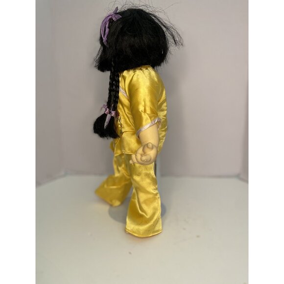 Asian Girl Doll 14" With Stand Passport of the Kingdom of Heaven Collectible - Picture 3 of 10